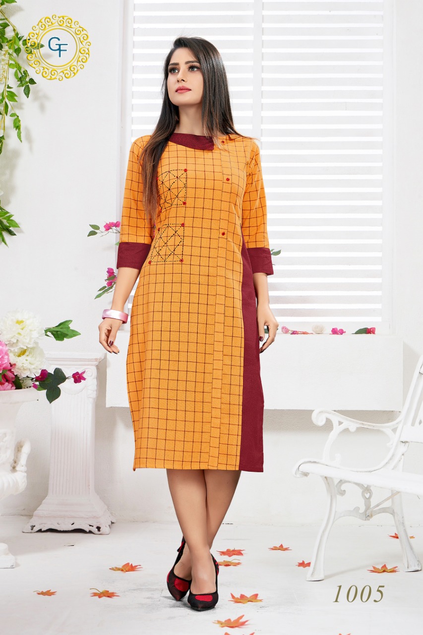 Ananya By Gopinath Fashion 1001 To 1006 Series Stylish Fancy Beautiful Colorful Casual Wear & Ethnic Wear Cotton Printed Kurtis At Wholesale Price