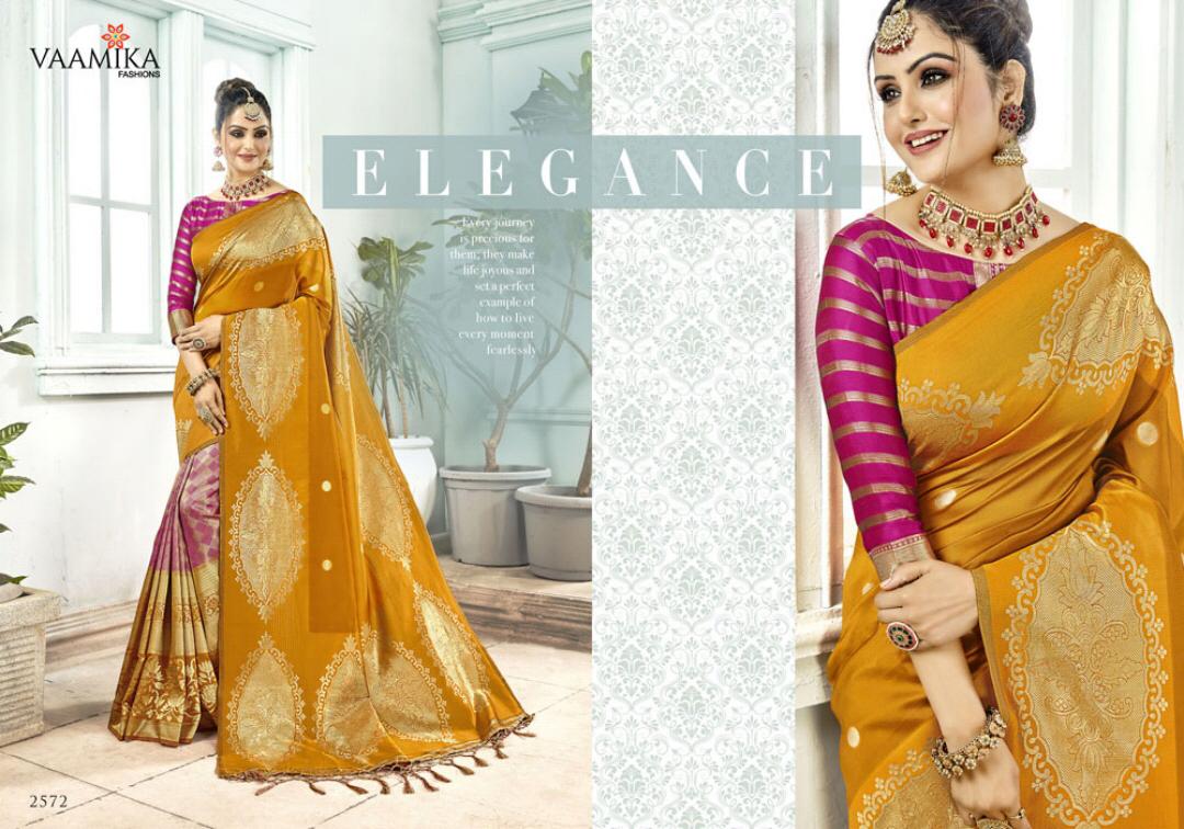 Anisha Silk By Vaamika Fashion 2571 To 2576 Series Designer Beautiful Wedding Collection Colorful Fancy Party Wear & Occasional Wear Silk Sarees At Wholesale Price