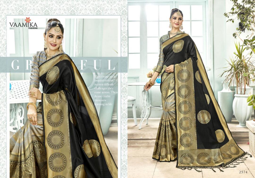Anisha Silk By Vaamika Fashion 2571 To 2576 Series Designer Beautiful Wedding Collection Colorful Fancy Party Wear & Occasional Wear Silk Sarees At Wholesale Price