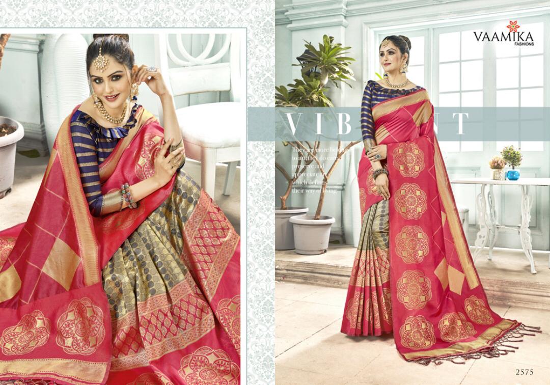 Anisha Silk By Vaamika Fashion 2571 To 2576 Series Designer Beautiful Wedding Collection Colorful Fancy Party Wear & Occasional Wear Silk Sarees At Wholesale Price