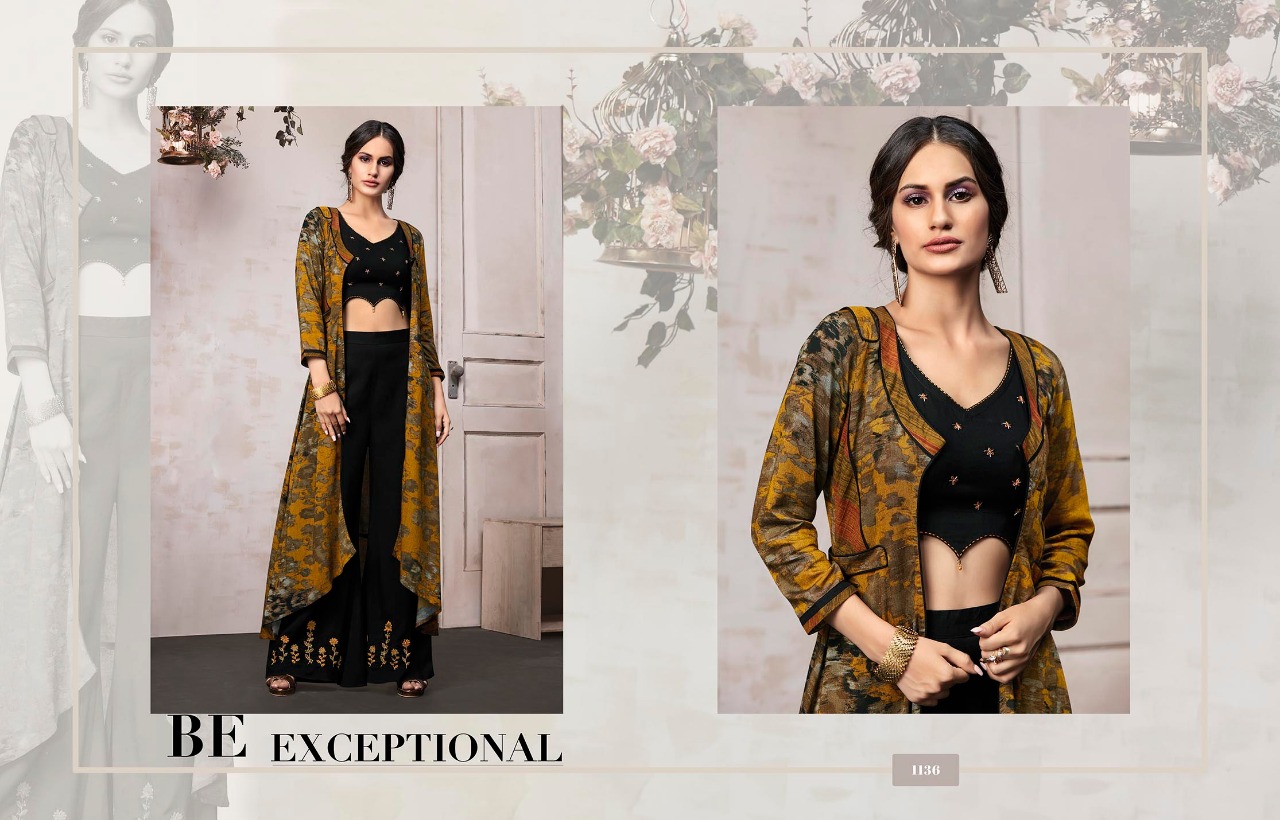 Anokhi By Kajree Fashion 1131 To 1137 Series Beautiful Stylish Colorful Fancy Party Wear & Ethnic Wear & Ready To Wear Silk Rayon Print With Embroidery Kurtis At Wholesale Price