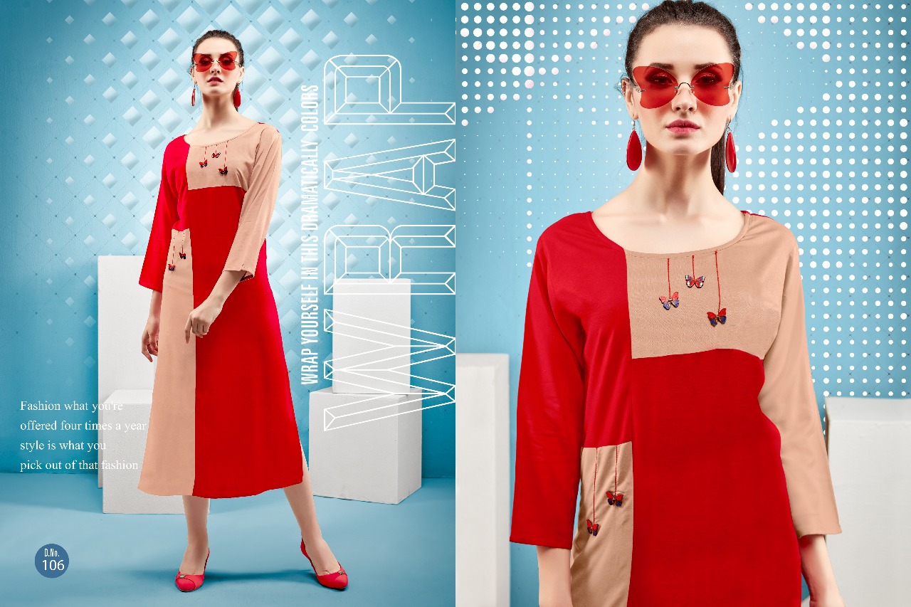 Anshika By Posh 101 To 108 Series Beautiful Stylish Fancy Colorful Casual Wear & Ready To Wear & Ethnic Wear Rayon Printed Kurtis At Wholesale Price