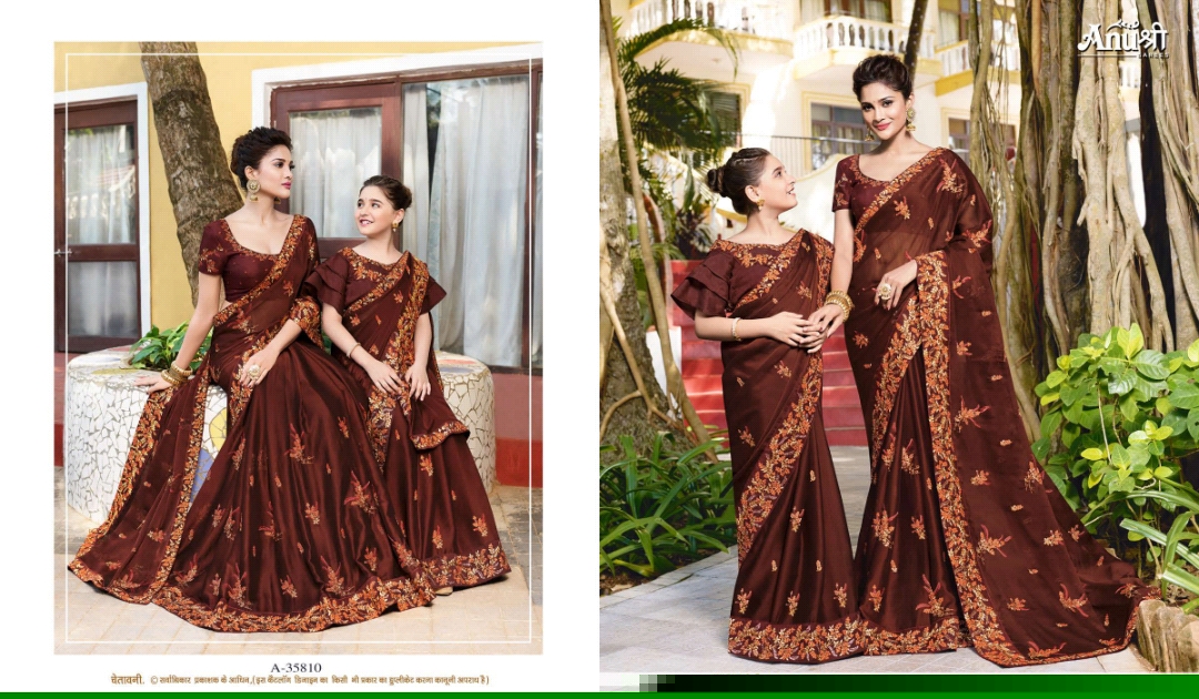 Anushree 35801 Series By Anushree 35801 To 35818 Series Indian Beautiful Traditional Wear Collection Colorful Stylish Fancy Embroidered Party Wear & Occasional Wear Rangoli Sarees At Wholesale Price