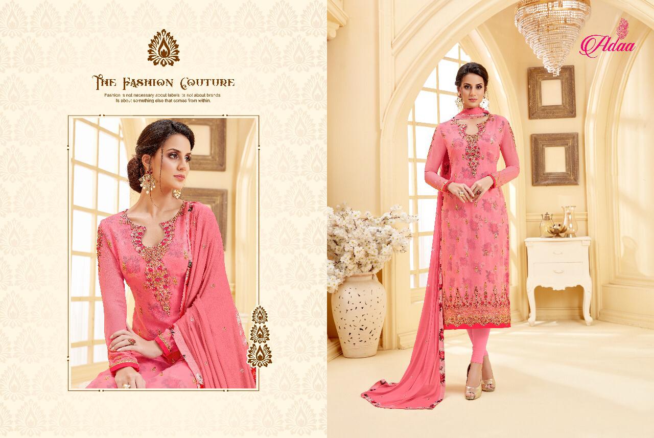 Apsara Vol-4 By Adaa 571 To 577 Series Designer Suits Collection Beautiful Stylish Fancy Colorful Party Wear & Occasional Wear Georgette Dresses At Wholesale Price