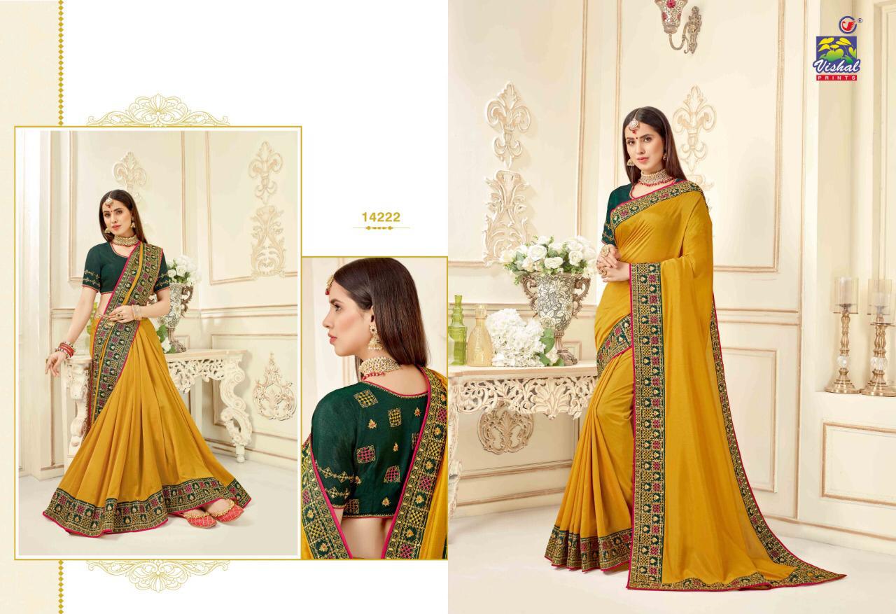 Apsara By Vishal Prints 14220 To 14231 Series Indian Traditional Wear Collection Beautiful Stylish Fancy Colorful Party Wear & Occasional Wear Fancy Sarees At Wholesale Price