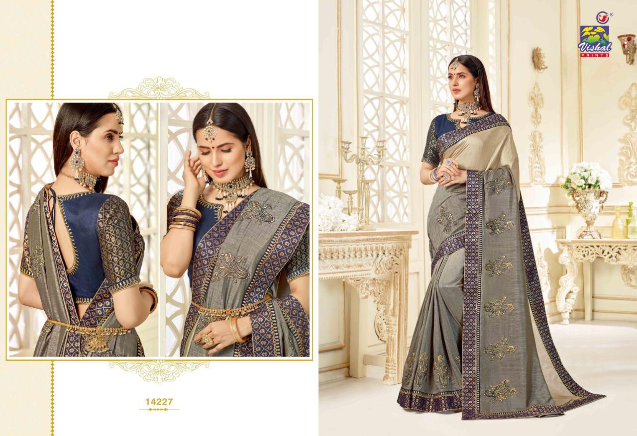 Apsara By Vishal Prints 14220 To 14231 Series Indian Traditional Wear Collection Beautiful Stylish Fancy Colorful Party Wear & Occasional Wear Fancy Sarees At Wholesale Price