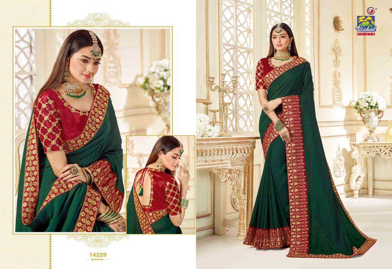 Apsara By Vishal Prints 14220 To 14231 Series Indian Traditional Wear Collection Beautiful Stylish Fancy Colorful Party Wear & Occasional Wear Fancy Sarees At Wholesale Price