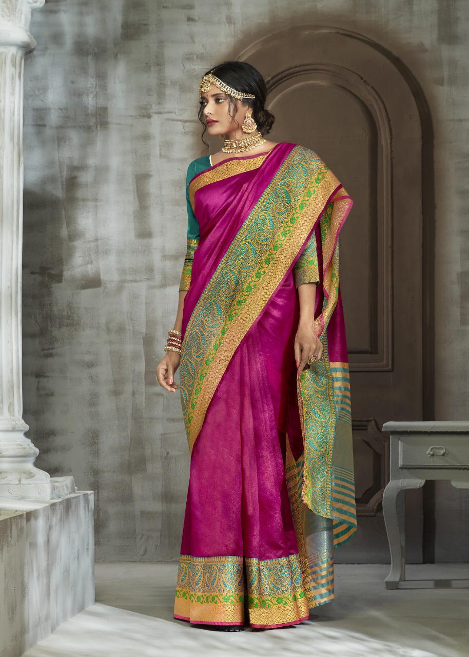Arani Silk By Fashid Wholesale 46001 To 46012 Series Indian Traditional Wear Collection Beautiful Stylish Fancy Colorful Party Wear & Occasional Wear Chanderi Cotton Sarees At Wholesale Price
