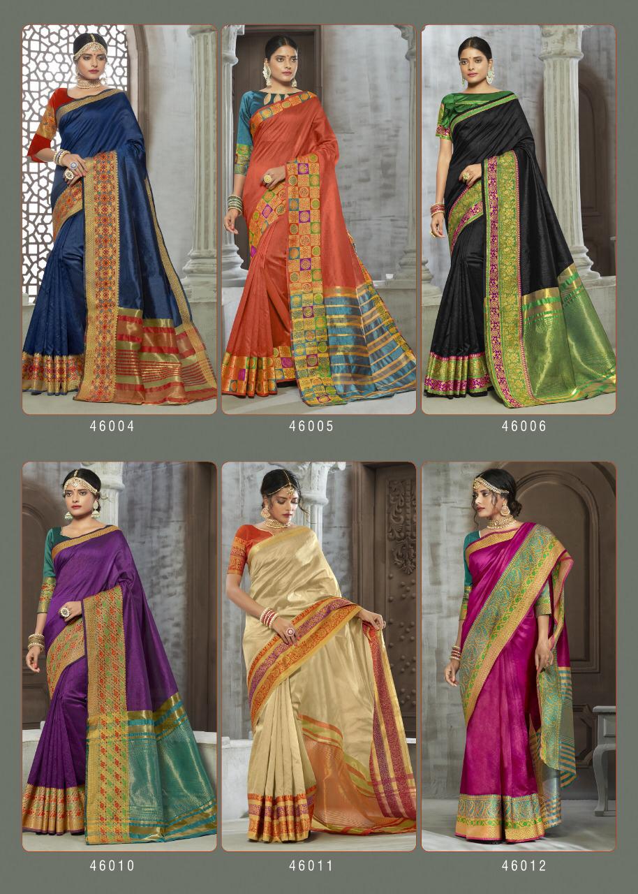 Arani Silk By Fashid Wholesale 46001 To 46012 Series Indian Traditional Wear Collection Beautiful Stylish Fancy Colorful Party Wear & Occasional Wear Chanderi Cotton Sarees At Wholesale Price