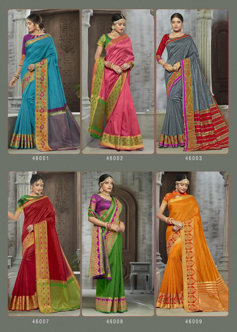 Arani Silk By Fashid Wholesale 46001 To 46012 Series Indian Traditional Wear Collection Beautiful Stylish Fancy Colorful Party Wear & Occasional Wear Chanderi Cotton Sarees At Wholesale Price