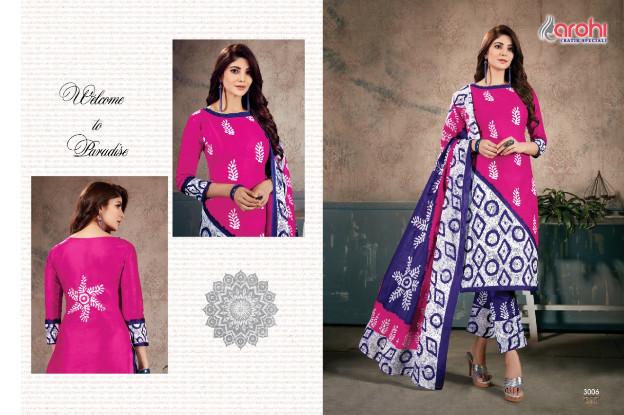 Arohi Vol-3 By Ganesha 3006 To 3015 Series Beautiful Pakistani Suits Stylish Fancy Colorful Party Wear & Ethnic Wear Pure Cotton Printed Dresses At Wholesale Price