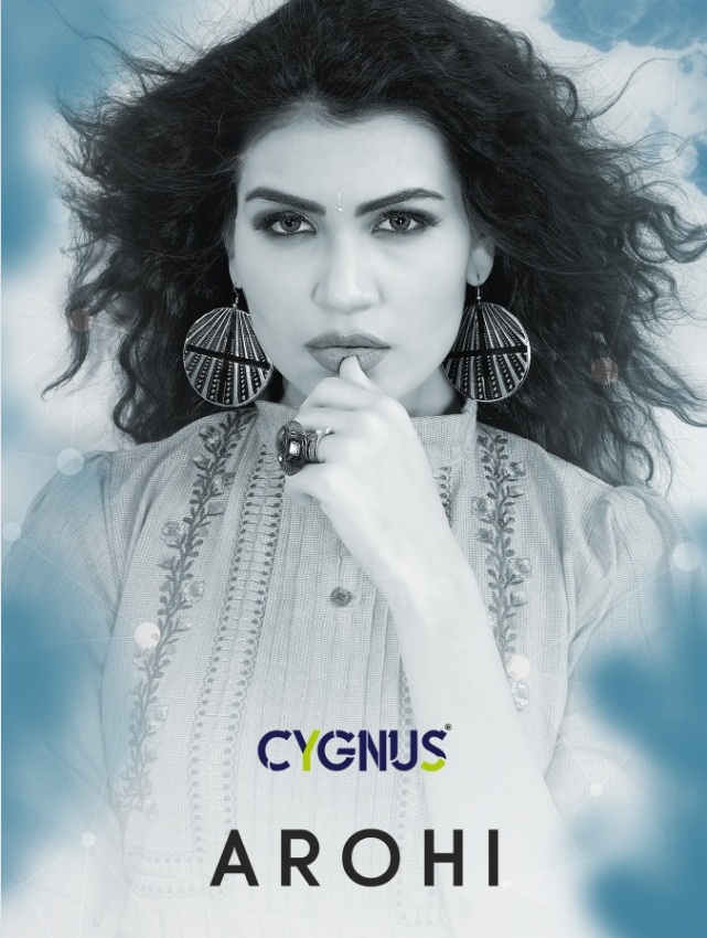 Arohi By Cygnus 1001 To 1004 Series Beautiful Stylish Fancy Colorful Casual Wear & Ethnic Wear & Ready To Wear Cotton Embroidery Kurtis At Wholesale Price