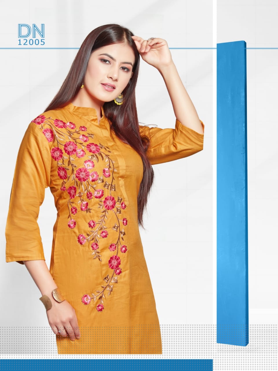 Arohi By Rooi Design 12001 To 12008 Series Beautiful Colorful Stylish Fancy Casual Wear & Ethnic Wear & Ready To Wear Premium Satin With Embroidery Work Kurtis At Wholesale Price