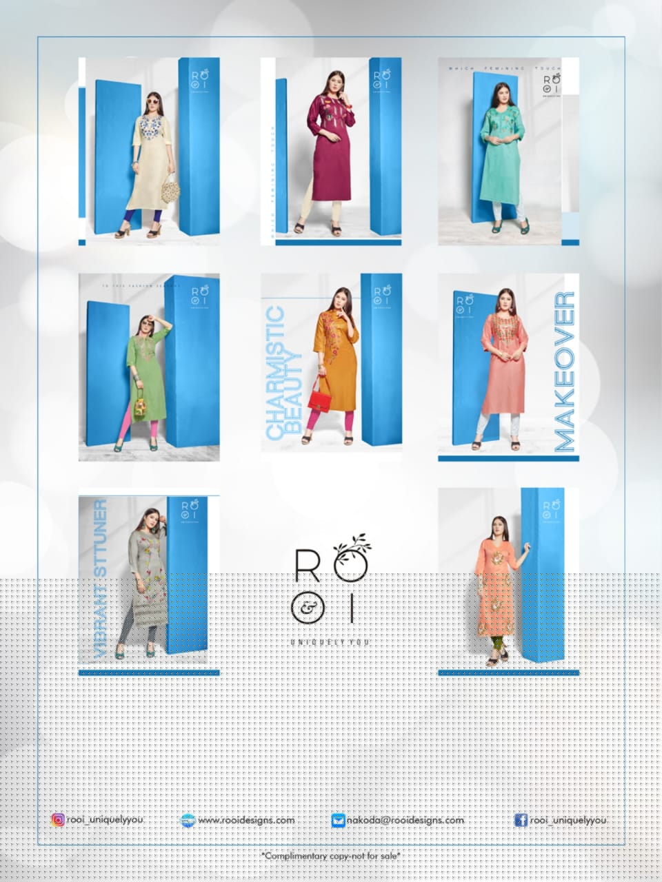 Arohi By Rooi Design 12001 To 12008 Series Beautiful Colorful Stylish Fancy Casual Wear & Ethnic Wear & Ready To Wear Premium Satin With Embroidery Work Kurtis At Wholesale Price