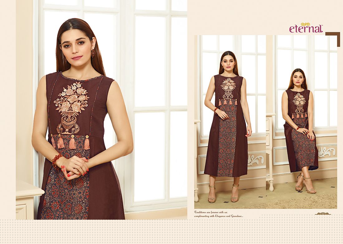 Artery Vol-2 By Eternal Fashion 503 To 514 Series Stylish Fancy Beautiful Colorful Casual Wear & Ethnic Wear Pure Cotton Jam Satin Printed Kurtis At Wholesale Price