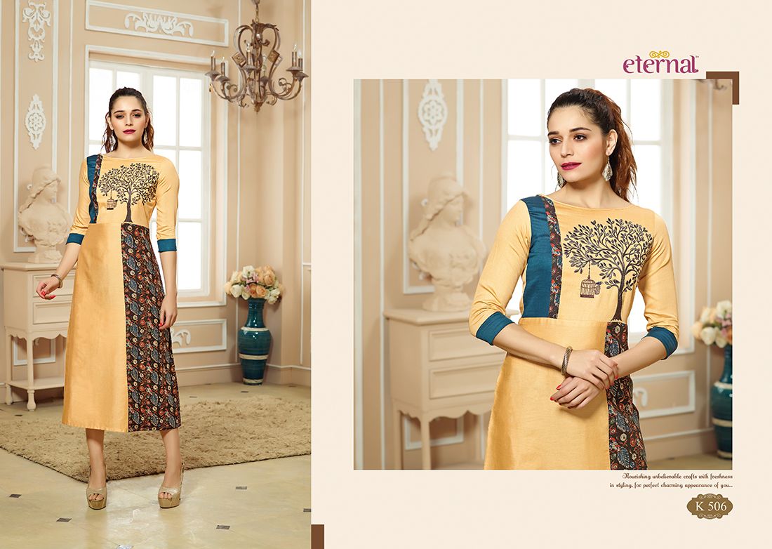 Artery Vol-2 By Eternal 503 To 514 Series Designer Beautiful Stylish Fancy Colorful Party Wear & Ethnic Wear Pure Cotton Embroidered Kurtis At Wholesale Price