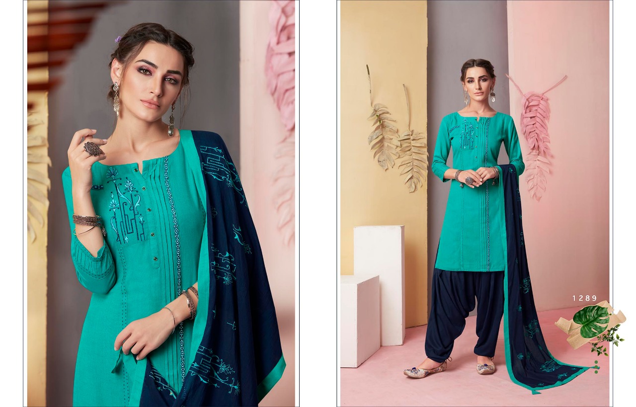 Arties By Patiala Vol-3 By Kajree Fashion 1281 To 1290 Series Beautiful Suits Stylish Colorful Fancy Casual Wear & Ethnic Wear Pure Cotton Print With Embroidery Work Dresses At Wholesale Price