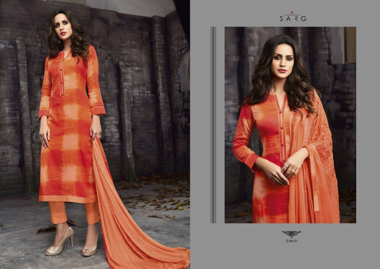 Arudra By Sarg 01 To 12 Series Designer Beautiful Fancy Colorful Stylish Wedding Wear Collection Party Wear & Occasional Wear Cotton Satin Lawn Digital Print Dresses At Wholesale Price