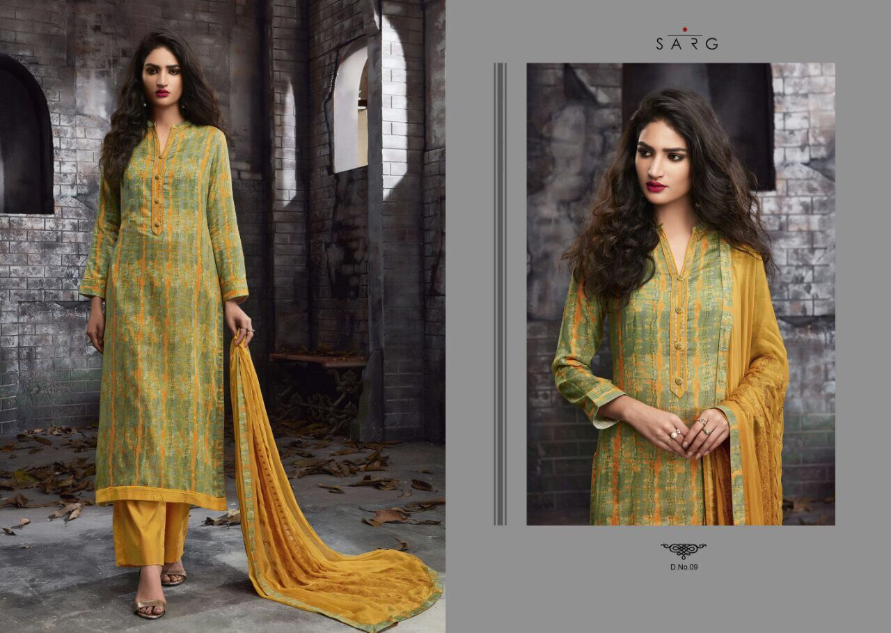 Arudra By Sarg 01 To 12 Series Designer Beautiful Fancy Colorful Stylish Wedding Wear Collection Party Wear & Occasional Wear Cotton Satin Lawn Digital Print Dresses At Wholesale Price