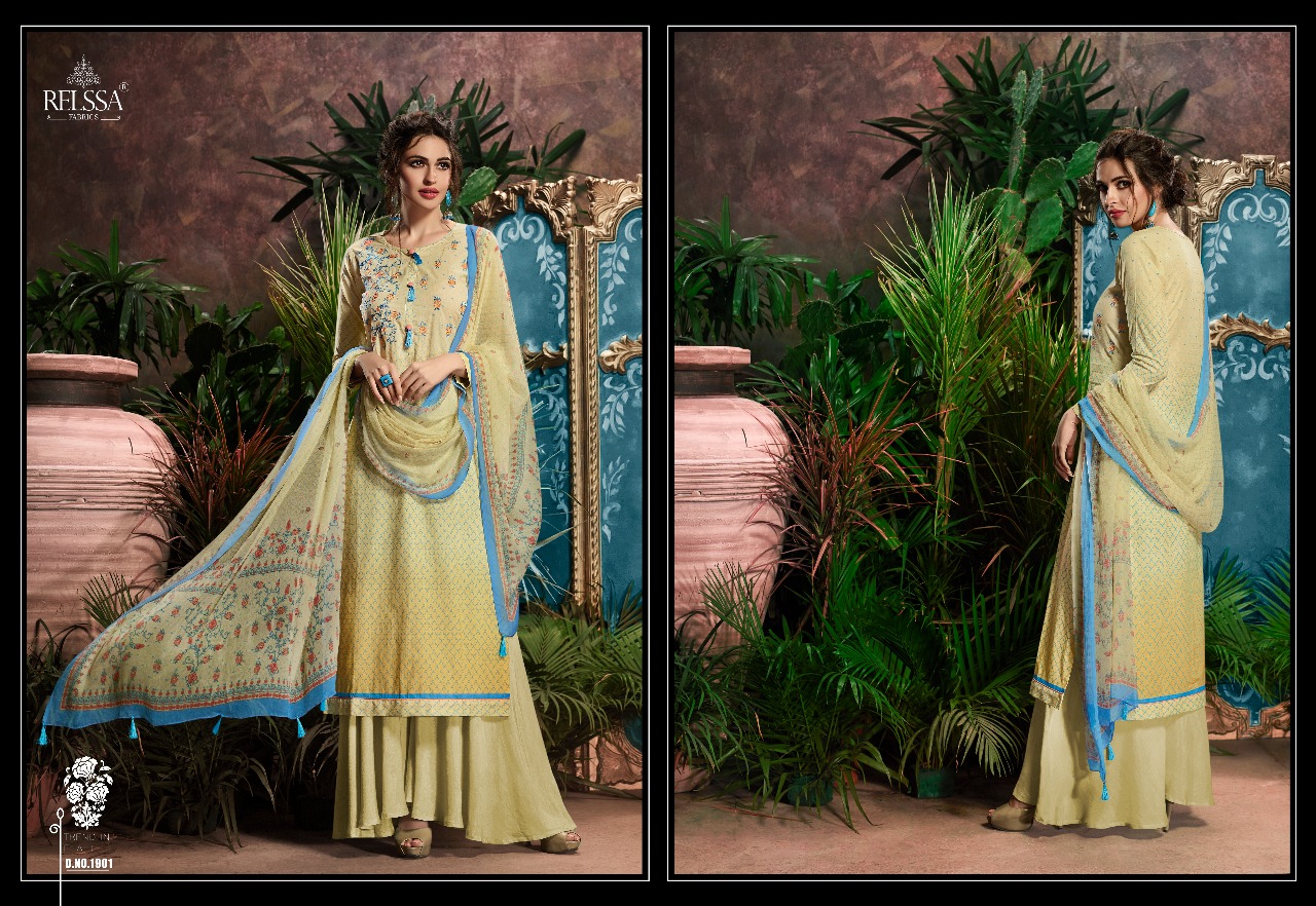 Aryan By Relssa Fabrics 1901 To 1906 Series Designer Pakistani Suits Colorful Stylish Fancy Beautiful Party Wear & Ethnic Wear Cotton Satin Dresses At Wholesale Price