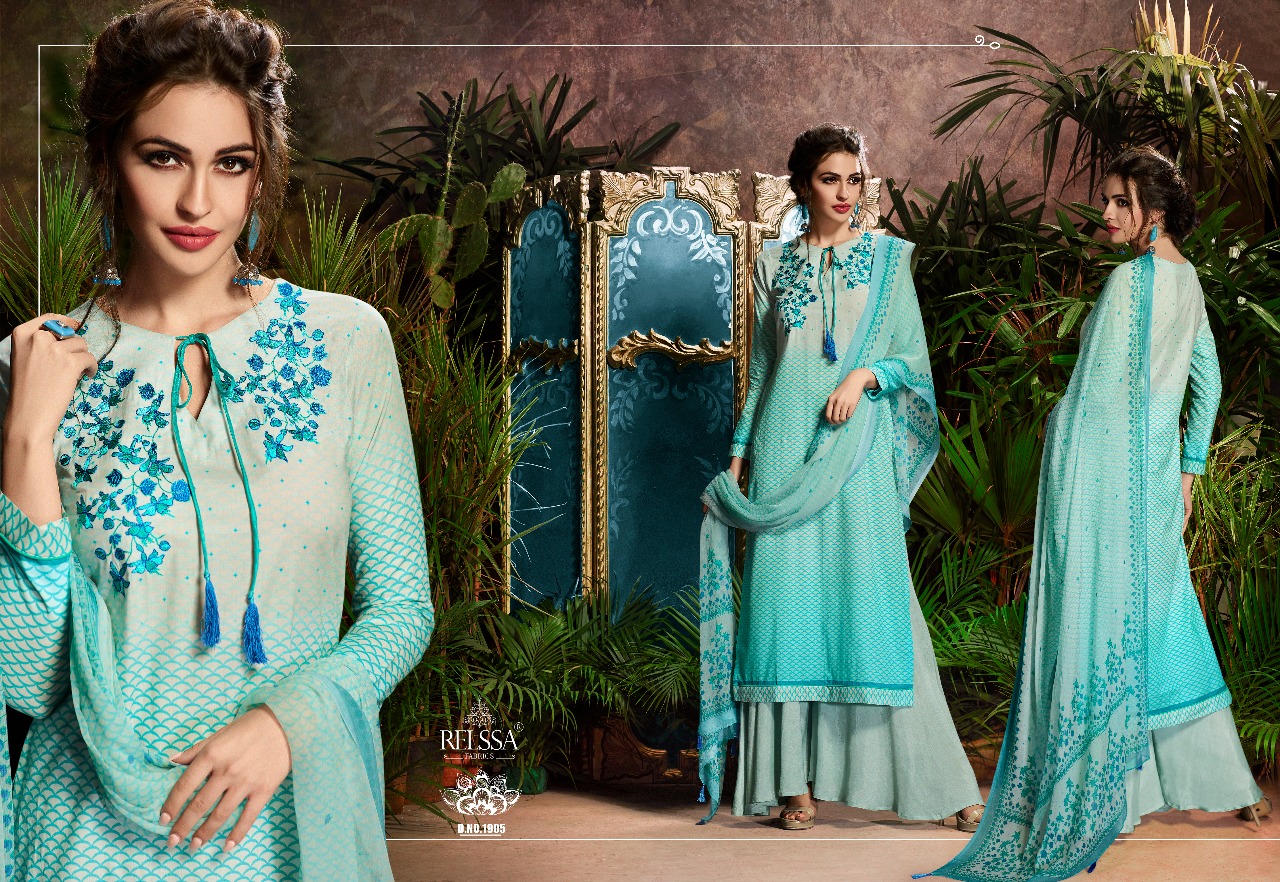 Aryan By Relssa Fabrics 1901 To 1906 Series Designer Pakistani Suits Colorful Stylish Fancy Beautiful Party Wear & Ethnic Wear Cotton Satin Dresses At Wholesale Price