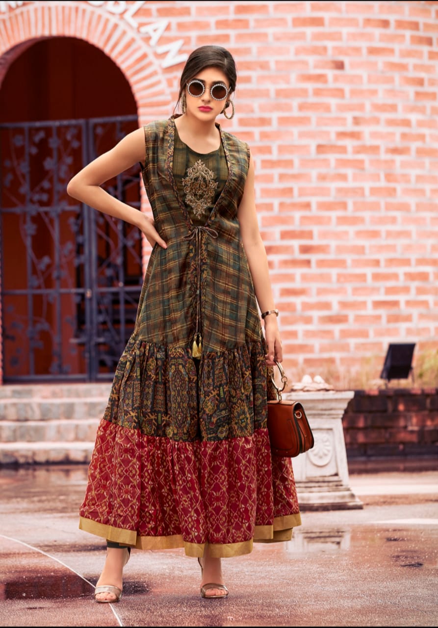Aura By Geeta Tex 6052 To 6059 Series Beautiful Colorful Stylish Fancy Casual Wear & Ethnic Wear & Ready To Wear Rayon Kurtis At Wholesale Price