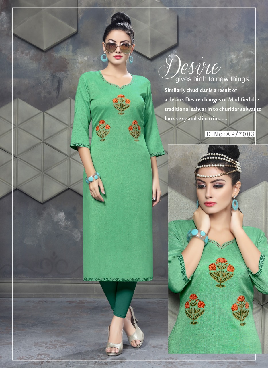 Aura Premium Vol-7 By Pranjal Creation 7001 To 7009 Series Beautiful Colorful Stylish Fancy Casual Wear & Ethnic Wear & Ready To Wear Heavy Rayon Flex Kurtis At Wholesale Price