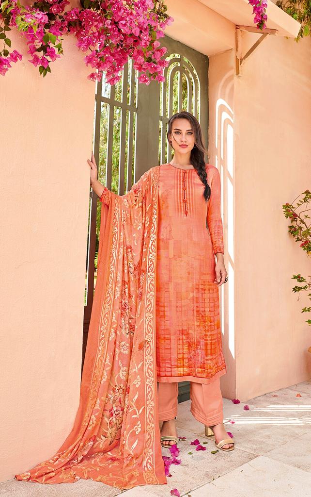 Aurelia By Glossy 1278 To 1285 Series Beautiful Suits Stylish Fancy Colorful Party Wear & Ethnic Wear Pure Viscose Digital Print With Handwork Dresses At Wholesale Price