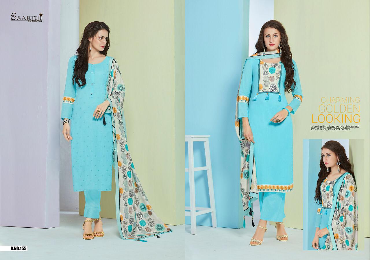 Autograph By Saarthi Fashion 149 To 158 Series Beautiful Stylish Fancy Colorful Casual Wear & Ethnic Wear Pure Jam Silk Cotton Embroidered Dresses At Wholesale Price