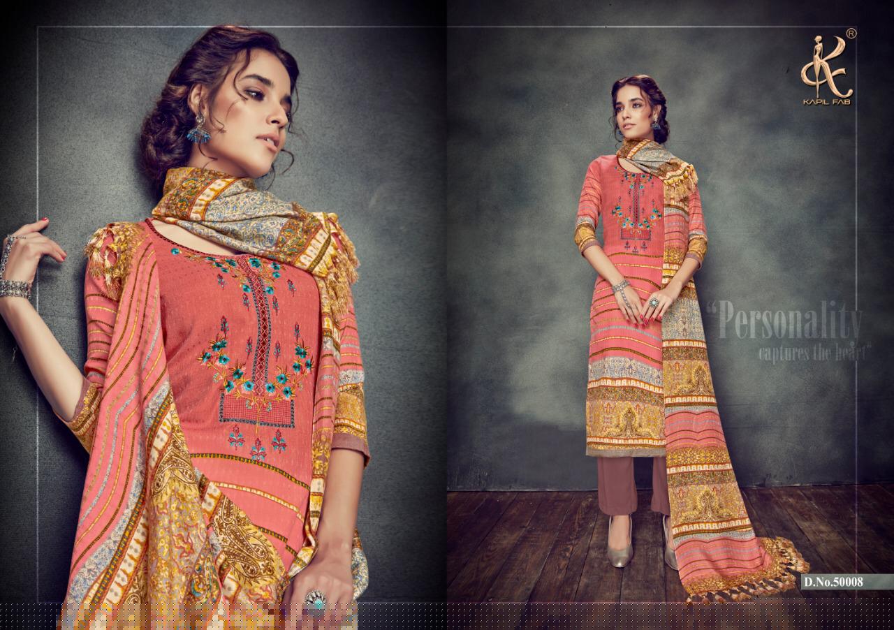 Avni By Kapil Fab 50001 To 50008 Series Beautiful Pashmina Suits Stylish Fancy Colorful Winter Wear & Ethnic Wear Pure Pashmina Embroidered Dresses At Wholesale Price
