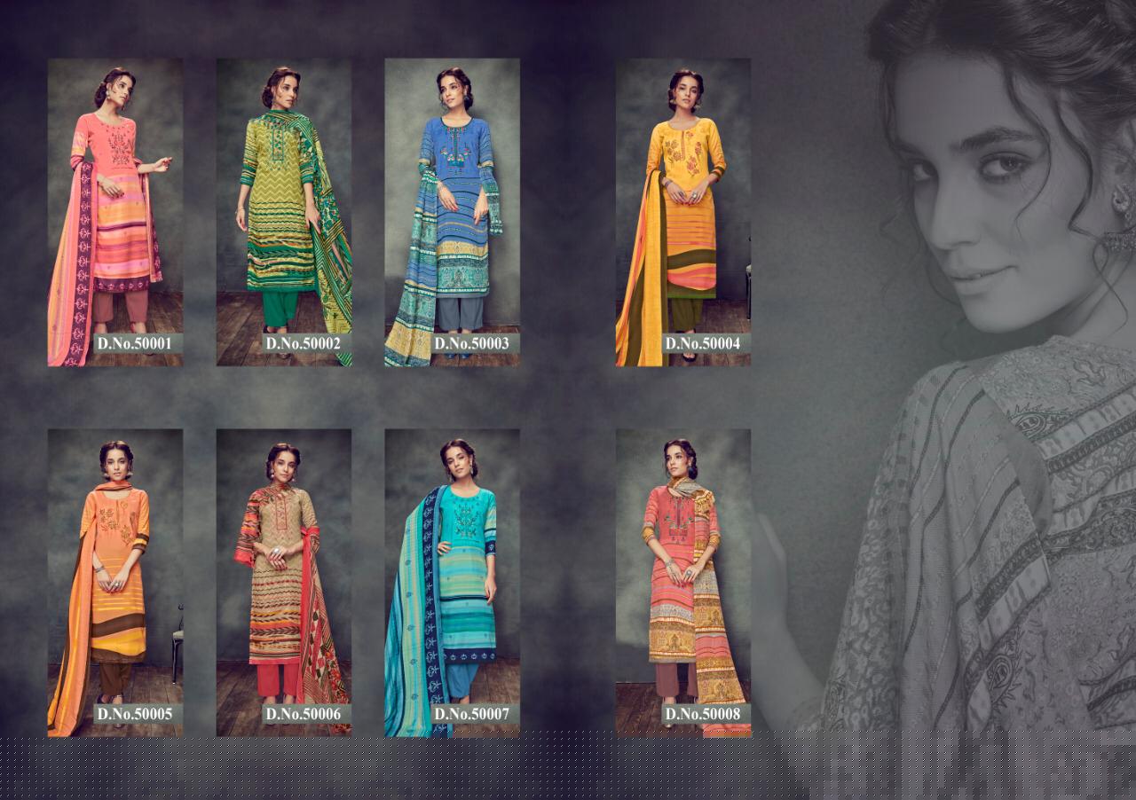 Avni By Kapil Fab 50001 To 50008 Series Beautiful Pashmina Suits Stylish Fancy Colorful Winter Wear & Ethnic Wear Pure Pashmina Embroidered Dresses At Wholesale Price