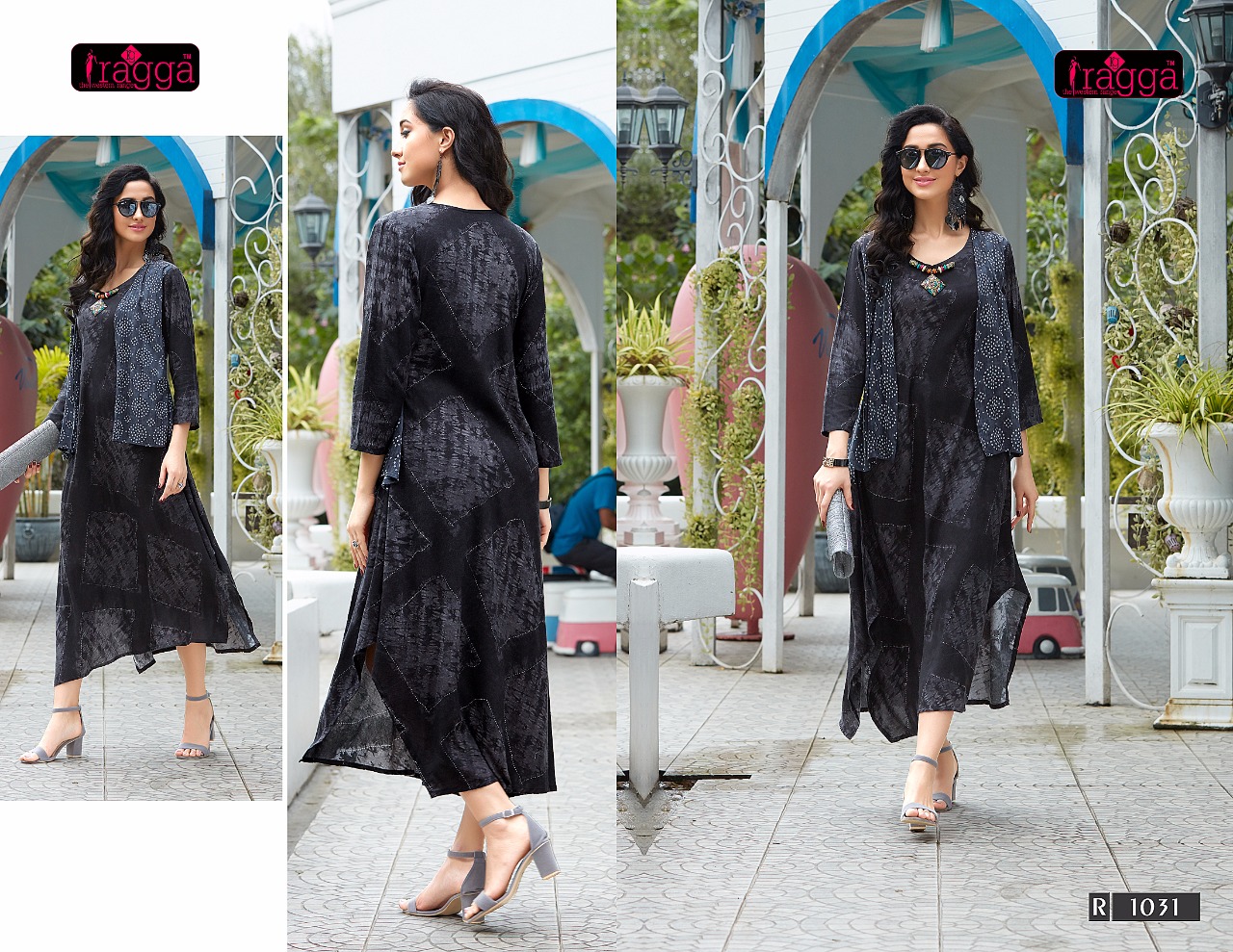 B4u By Ragga 1028 To 1034 Series Designer Stylish Colorful Fancy Beautiful Party Wear Ethnic Wear Heavy Rayon Printed Kurtis At Wholesale Price