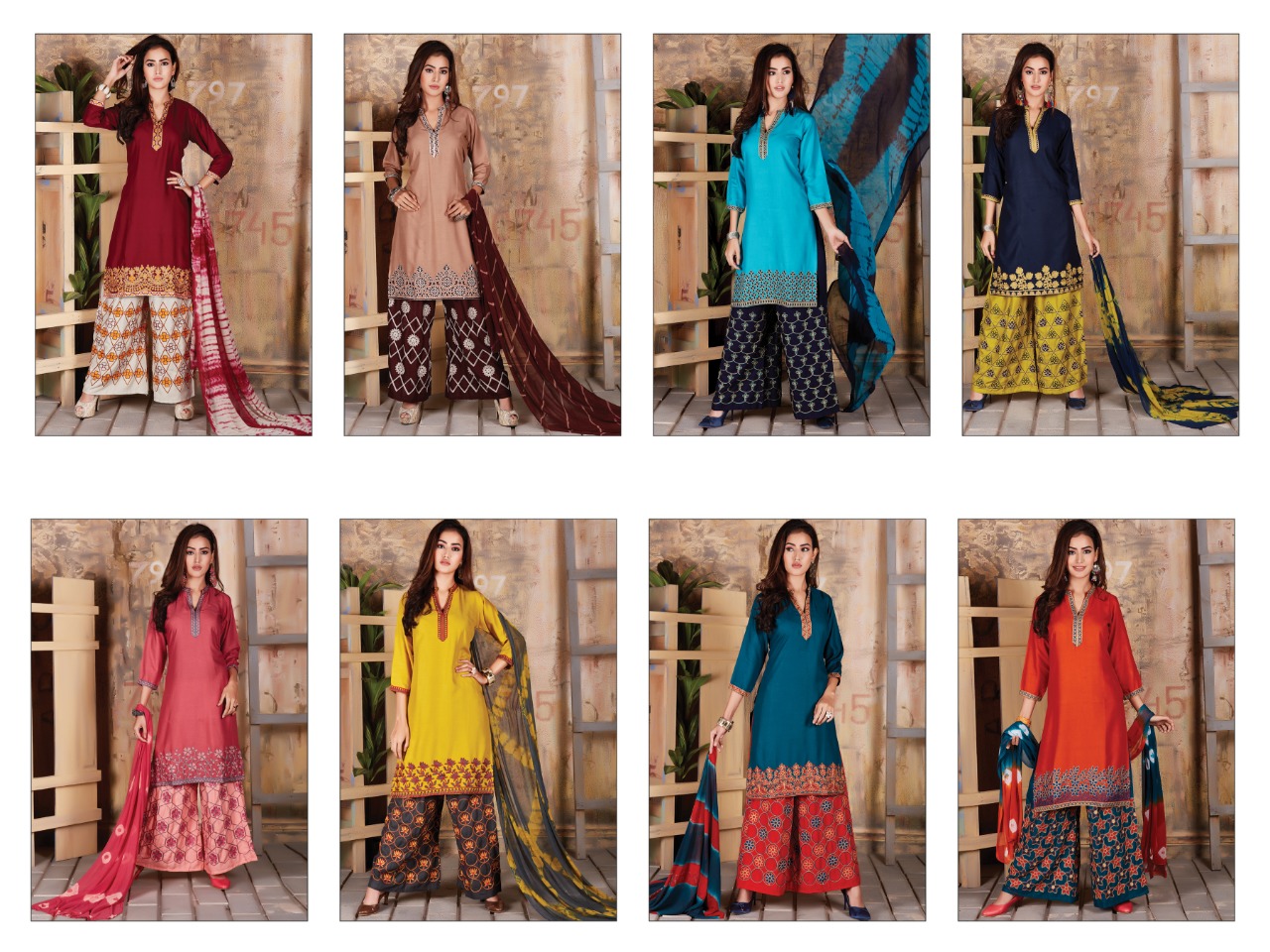 Baby Doll By The Ethnic Studio 1001 To 1008 Series Beautiful Stylish Designer Occasional Wear Casual Wear Heavy Rayonplain Embroidered Dresses At Wholesale Price