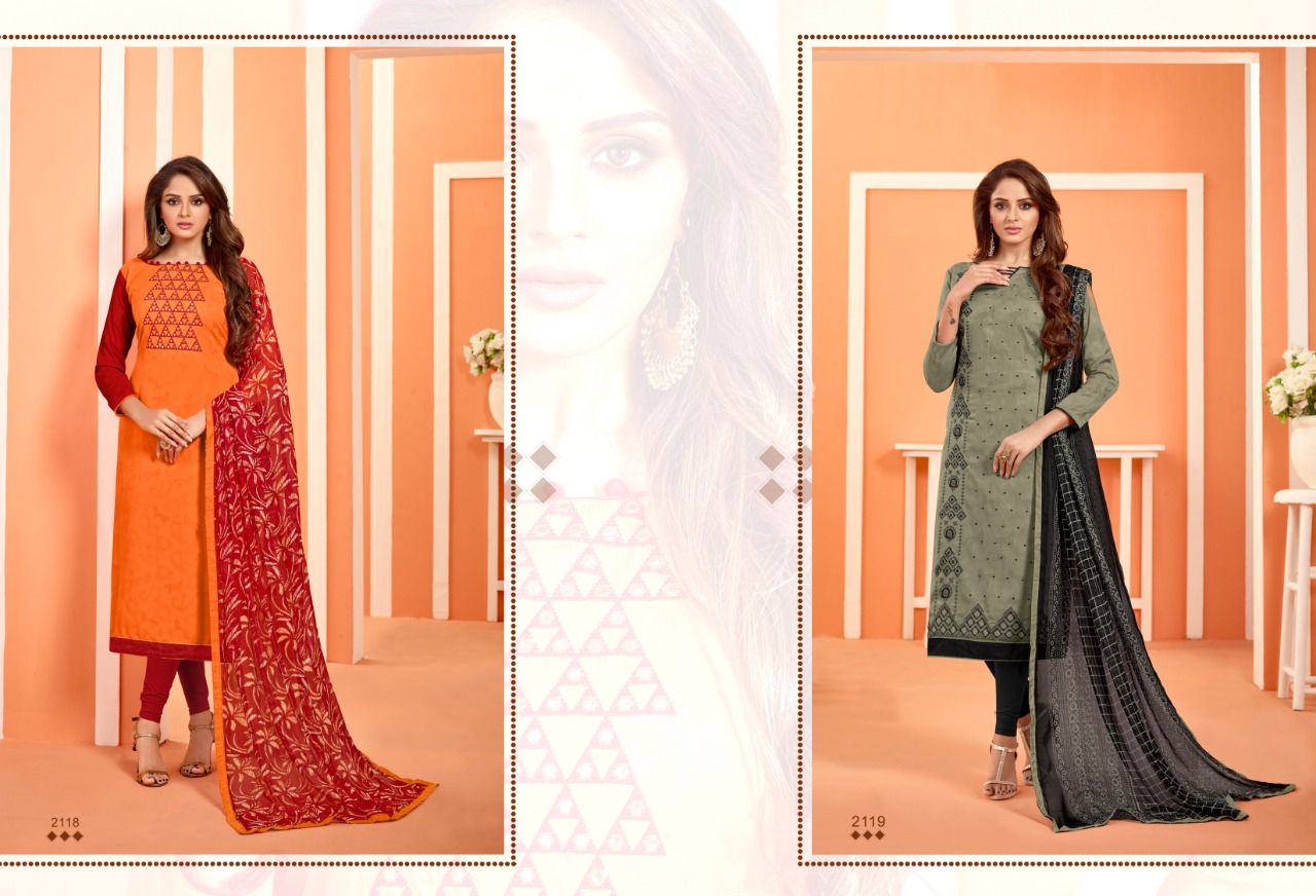 Baby Don Vol-21 By Ravi Creation 2017 To 2130 Series Beautiful Suits Stylish Fancy Colorful Casual Wear & Ethnic Wear Jacquard Printed Dresses At Wholesale Price