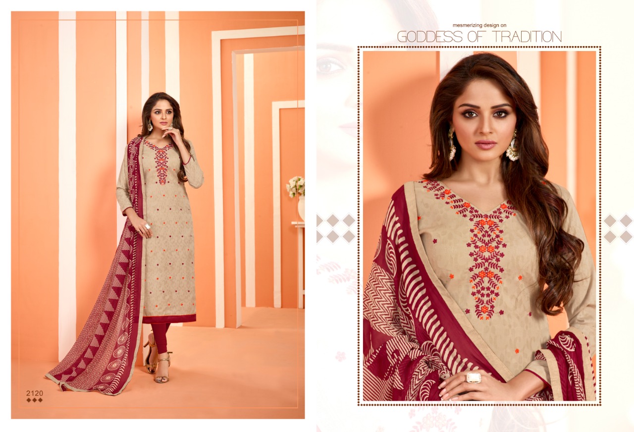Baby Don Vol-21 By Ravi Creation 2017 To 2130 Series Beautiful Suits Stylish Fancy Colorful Casual Wear & Ethnic Wear Jacquard Printed Dresses At Wholesale Price