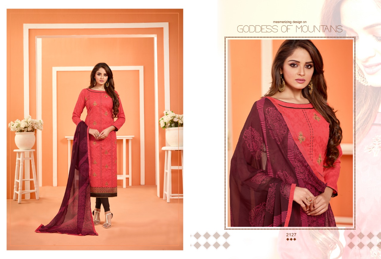 Baby Don Vol-21 By Ravi Creation 2017 To 2130 Series Beautiful Suits Stylish Fancy Colorful Casual Wear & Ethnic Wear Jacquard Printed Dresses At Wholesale Price