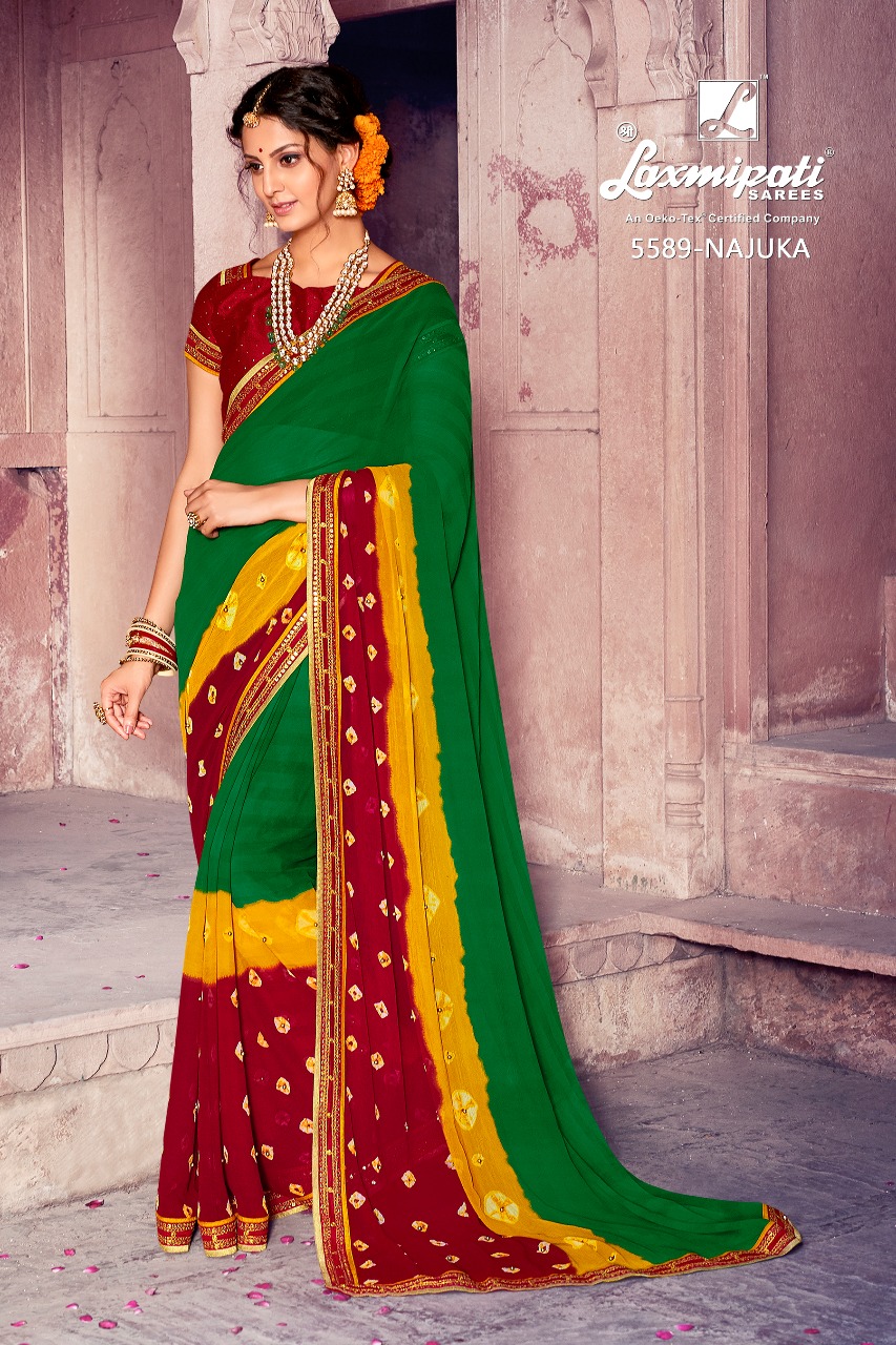 Bahurani By Laxmipati 5588 To 5597 Series Indian Traditional Wear Collection Beautiful Stylish Fancy Colorful Party Wear & Occasional Wear Pure Georgette Sarees At Wholesale Price