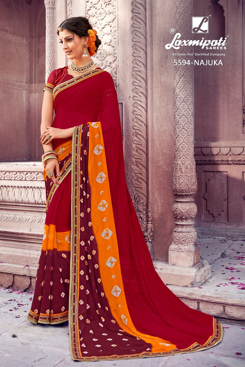 Bahurani By Laxmipati 5588 To 5597 Series Indian Traditional Wear Collection Beautiful Stylish Fancy Colorful Party Wear & Occasional Wear Pure Georgette Sarees At Wholesale Price