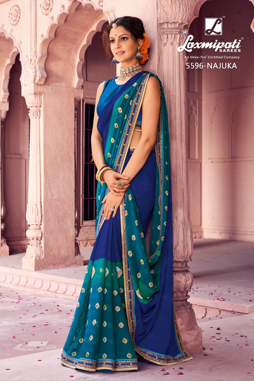 Bahurani By Laxmipati 5588 To 5597 Series Indian Traditional Wear Collection Beautiful Stylish Fancy Colorful Party Wear & Occasional Wear Pure Georgette Sarees At Wholesale Price