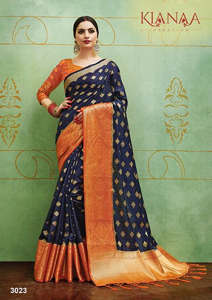 Banaras Vol-2 By Kianaa Creation 3015 To 3027 Series Designer Wedding Collection Beautiful Fancy Traditional Wear & Party Wear & Occasional Wear Silk Printed Sarees At Wholesale Price