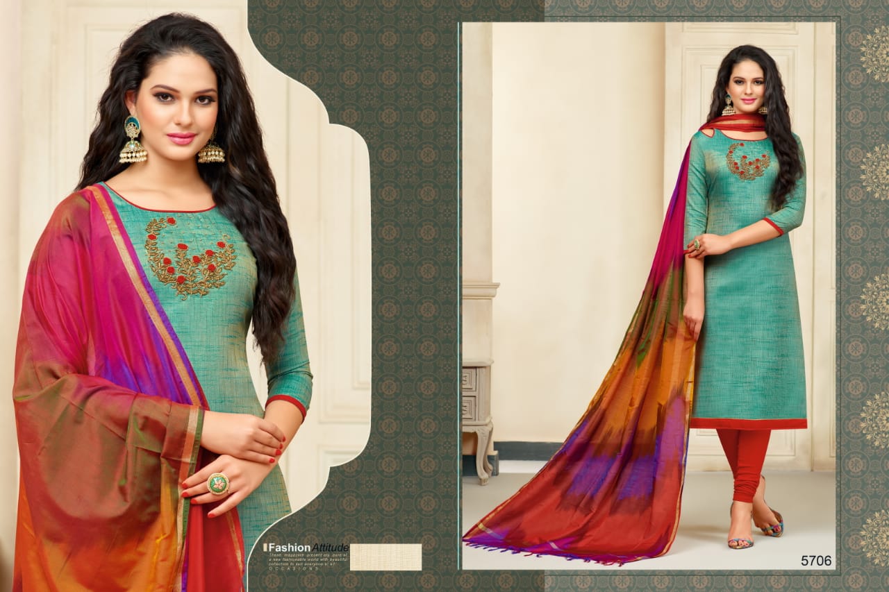 Banarashi Style By Rr Fashion 5701 To 5712 Series Beautiful Suits Stylish Fancy Colorful Casual Wear & Ethnic Wear Two Tone Heavy Silk Printed Dresses At Wholesale Price
