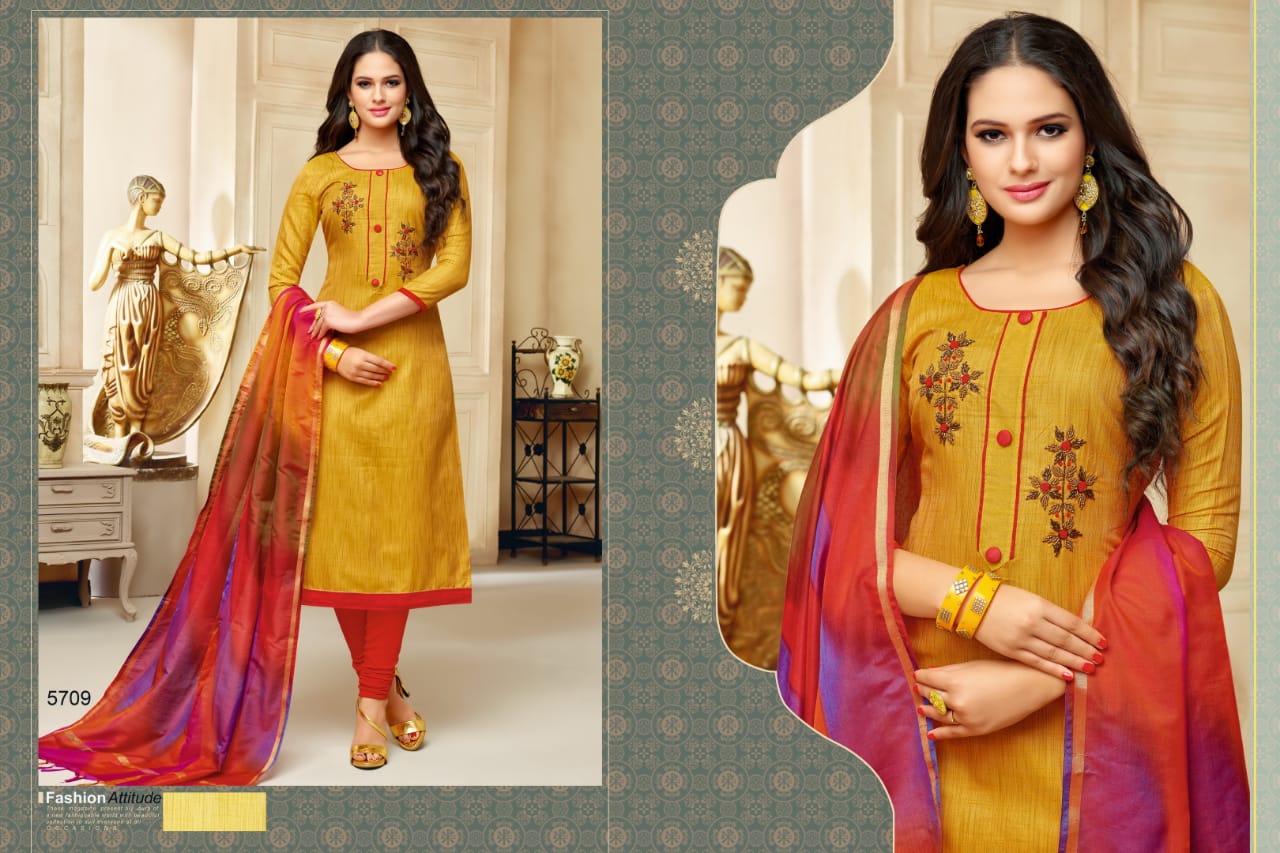 Banarashi Style By Rr Fashion 5701 To 5712 Series Beautiful Suits Stylish Fancy Colorful Casual Wear & Ethnic Wear Two Tone Heavy Silk Printed Dresses At Wholesale Price
