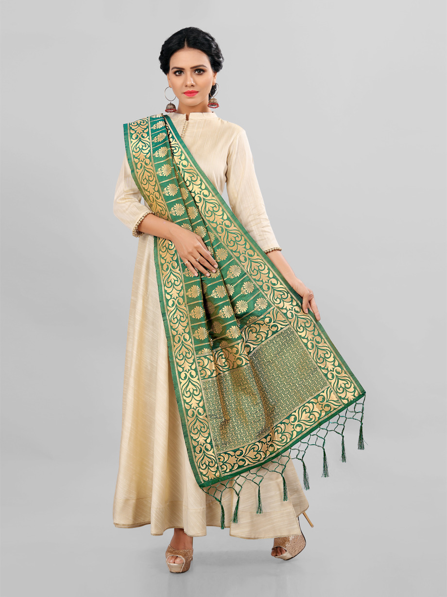 Banarasi Dupatta By Mrigya 01 To 10 Series Designer Beautiful Colorful Fancy Party Wear & Occasional Wear Banarasi Silk & Chanderi Silk Dupatta At Wholesale Price