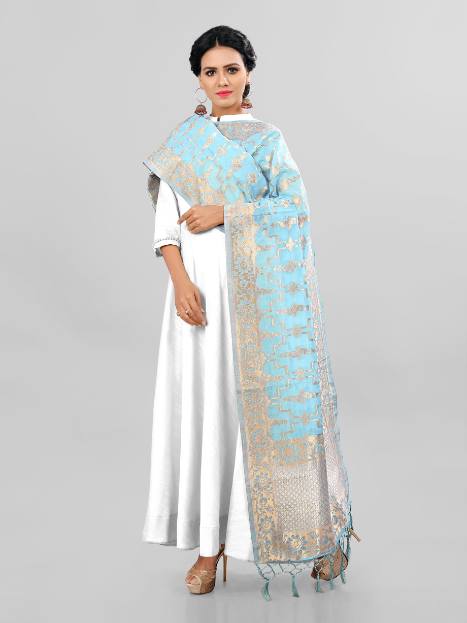 Banarasi Dupatta By Mrigya 01 To 10 Series Designer Beautiful Colorful Fancy Party Wear & Occasional Wear Banarasi Silk & Chanderi Silk Dupatta At Wholesale Price