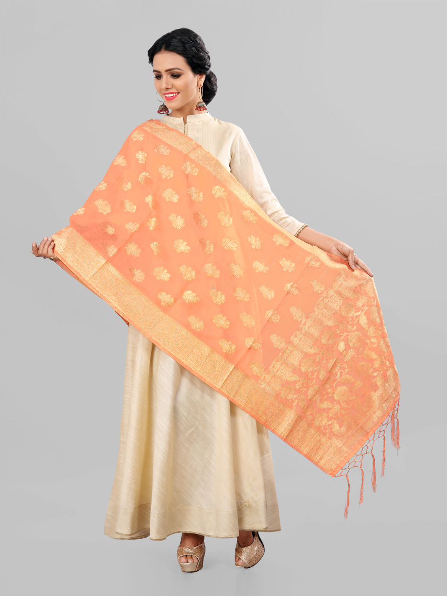 Banarasi Dupatta By Mrigya 01 To 10 Series Designer Beautiful Colorful Fancy Party Wear & Occasional Wear Banarasi Silk & Chanderi Silk Dupatta At Wholesale Price