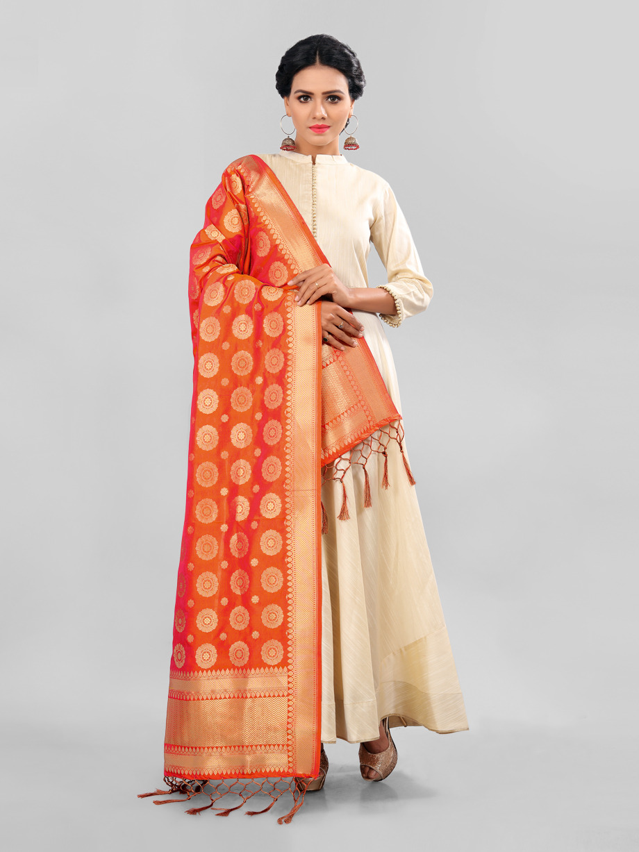 Banarasi Dupatta By Mrigya 01 To 10 Series Designer Beautiful Colorful Fancy Party Wear & Occasional Wear Banarasi Silk & Chanderi Silk Dupatta At Wholesale Price