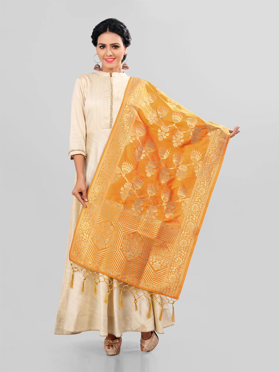 Banarasi Dupatta By Mrigya 01 To 10 Series Designer Beautiful Colorful Fancy Party Wear & Occasional Wear Banarasi Silk & Chanderi Silk Dupatta At Wholesale Price