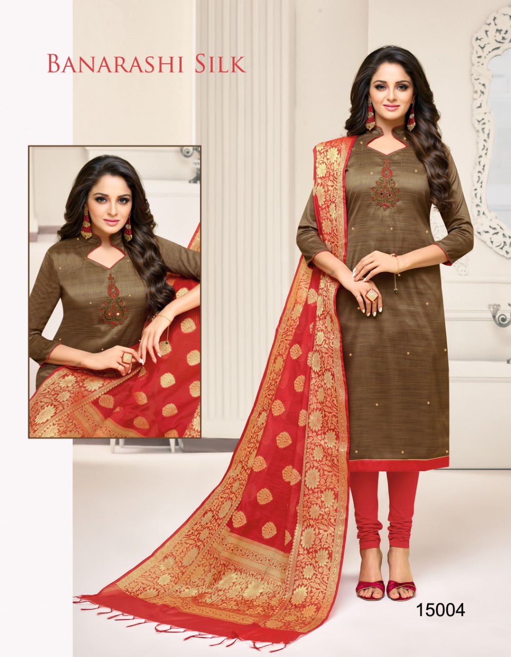 Banarashi Silk By Kapil Tex 15001 To 15012 Series Indian Traditional Wear Collection Beautiful Stylish Fancy Colorful Party Wear & Occasional Wear South Silk Dress At Wholesale Price