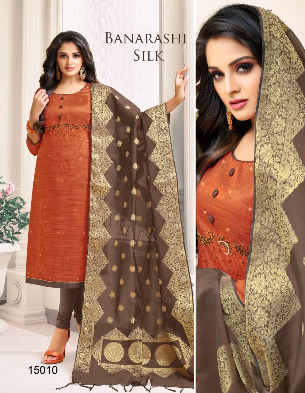 Banarashi Silk By Kapil Tex 15001 To 15012 Series Indian Traditional Wear Collection Beautiful Stylish Fancy Colorful Party Wear & Occasional Wear South Silk Dress At Wholesale Price