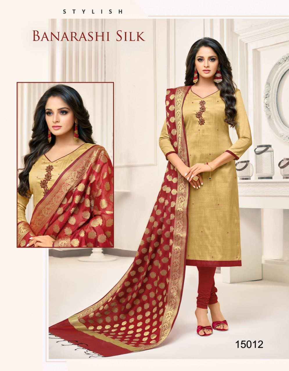Banarashi Silk By Kapil Tex 15001 To 15012 Series Indian Traditional Wear Collection Beautiful Stylish Fancy Colorful Party Wear & Occasional Wear South Silk Dress At Wholesale Price